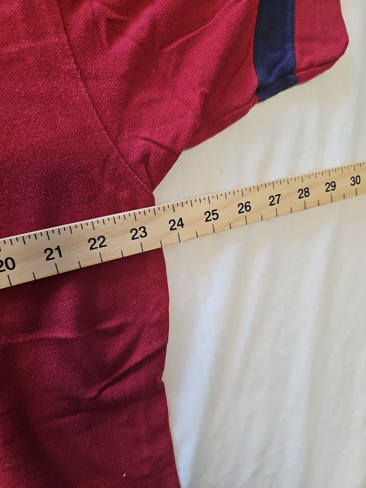 Vintage Nautica Red Short Sleeve Pique Polo Shirt XL K670 - Image 6