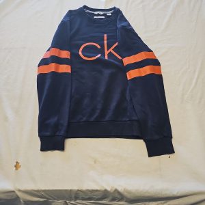 Calvin Klein Performance Soft Touch Fleece Navy Blue Sweatshirt M L684