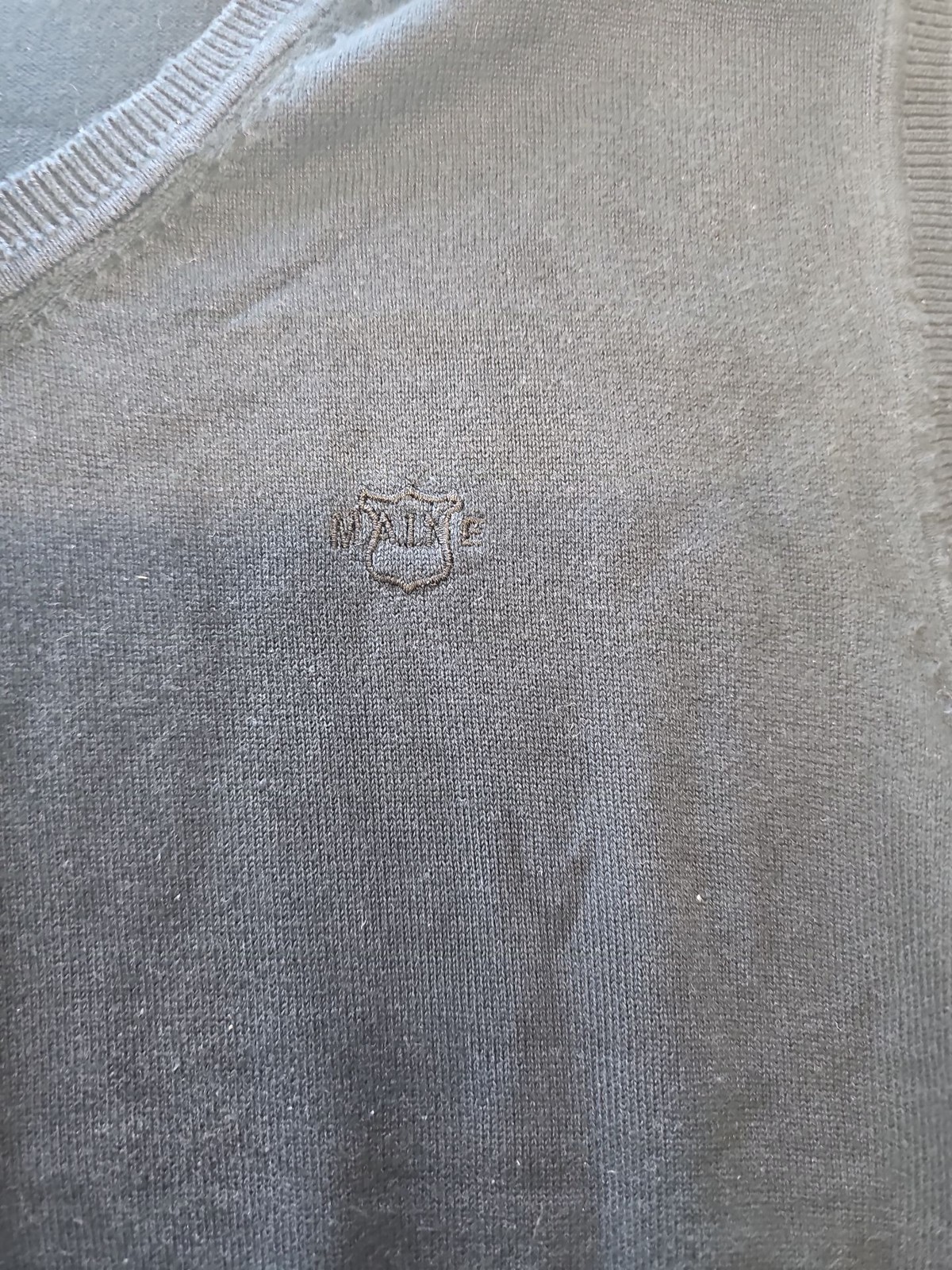 Maine New England Golf Navy Blue V-Neck Sweater Vest M L685 - Image 5