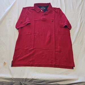 Nautica True Deck Shirt Red Polo - Size L K671