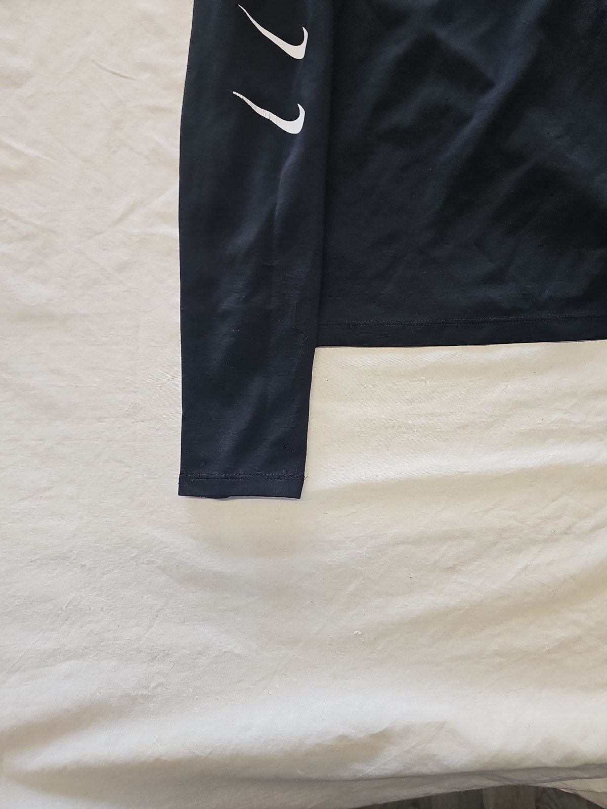Nike Running Dri-FIT Half-Zip Long Sleeve Top with Arm Swooshes 395 - Image 3