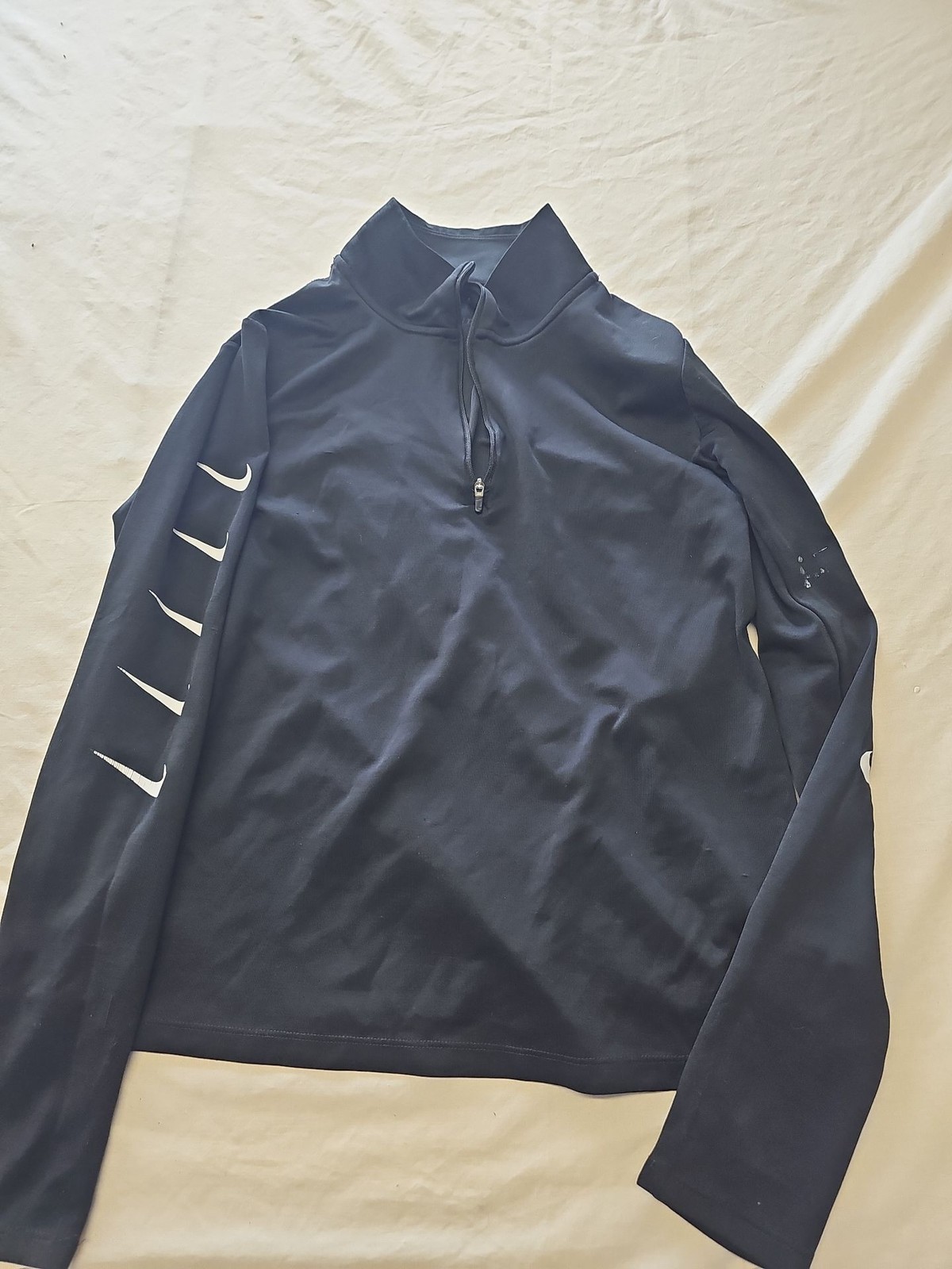 Nike Running Dri-FIT Half-Zip Long Sleeve Top with Arm Swooshes 395 - Image 4