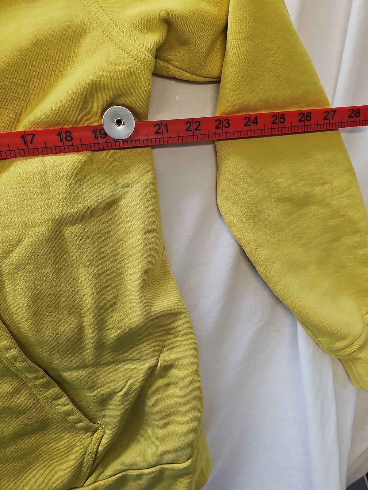 Vintage Nike Sportswear Pullover Hoodie in Vibrant Yellow 396 - Image 8