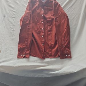 Farah Slim Fit Rust Orange 100% Organic Cotton Shirt M 371