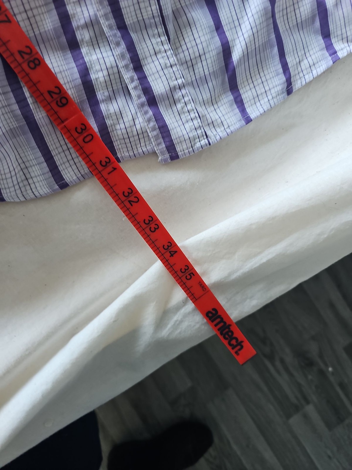 Cotton Traders Men's 2XL Purple Striped Short Sleeve Shirt 344 - Image 10