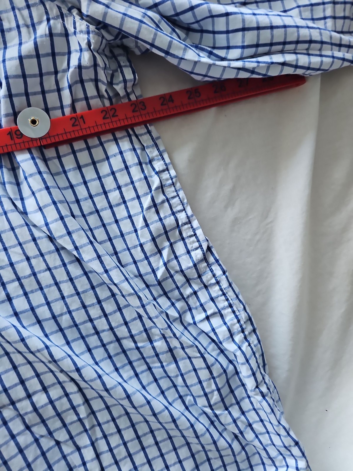 Cotton Traders Blue Check Button-Down Shirt 3XL 345 - Image 9