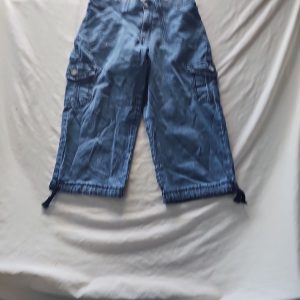 Vintage Lee Denim Cargo Capri Shorts Y2K Style  363