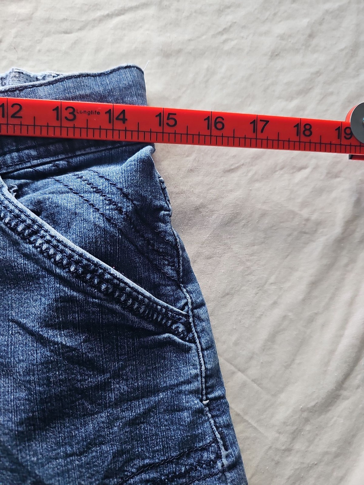 Vintage Lee Denim Cargo Capri Shorts Y2K Style 363 - Image 11