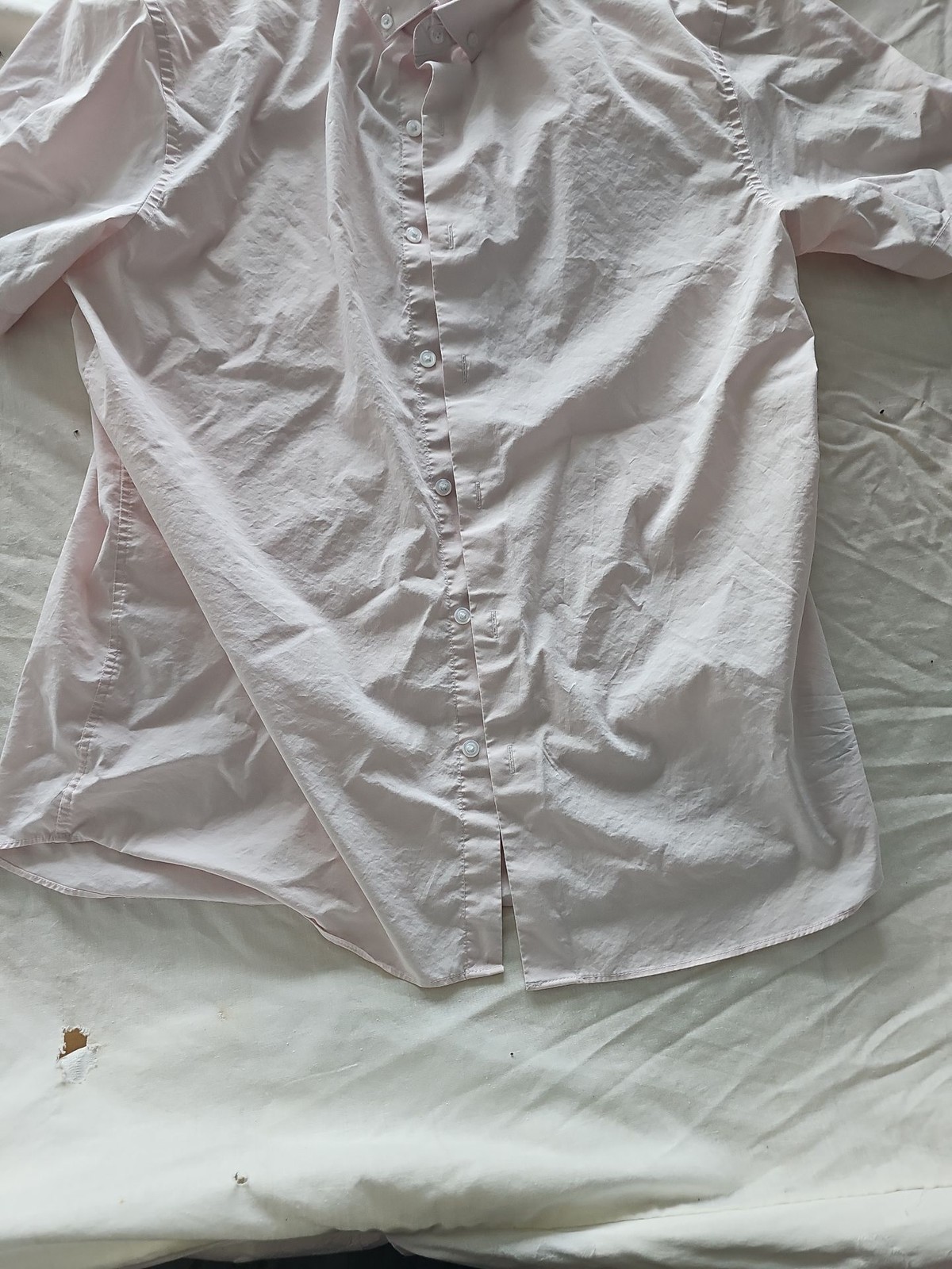 Topman Pale Pink Short Sleeve Button-Down Shirt XXL A442 - Image 5