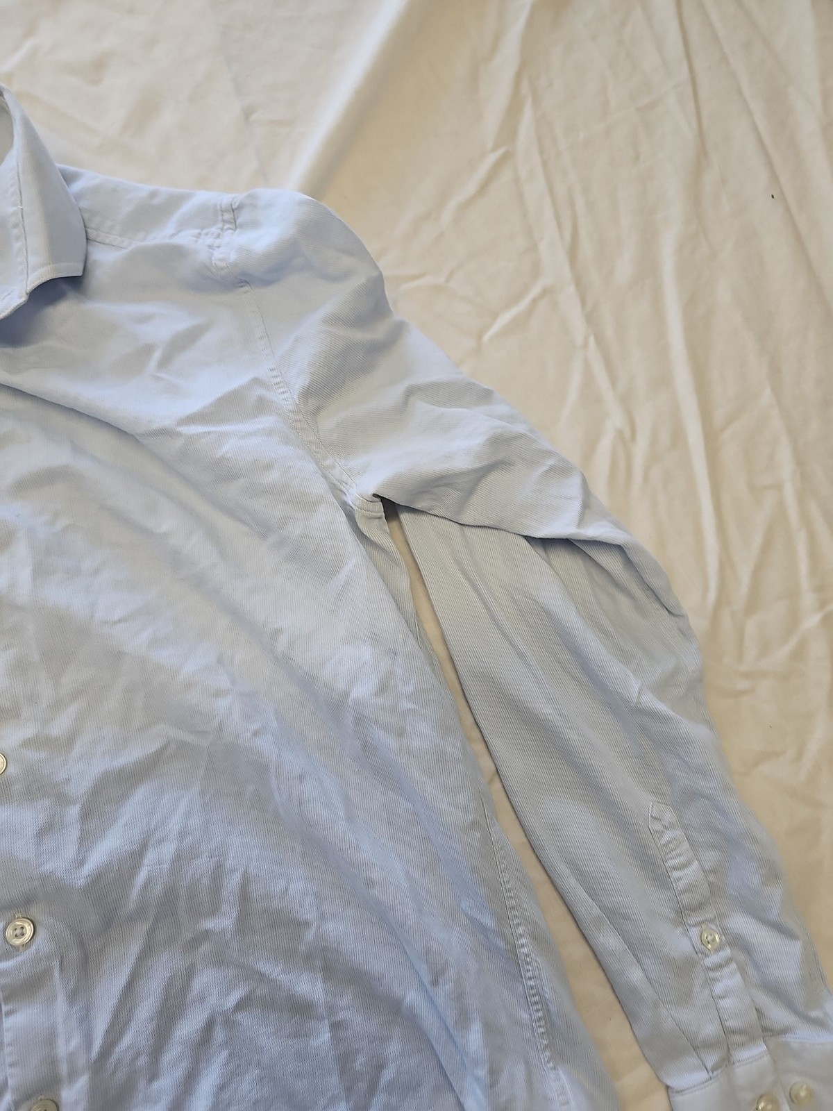 Tiger of Sweden Light Blue Slim Fit Cotton Shirt S41 A443 - Image 4