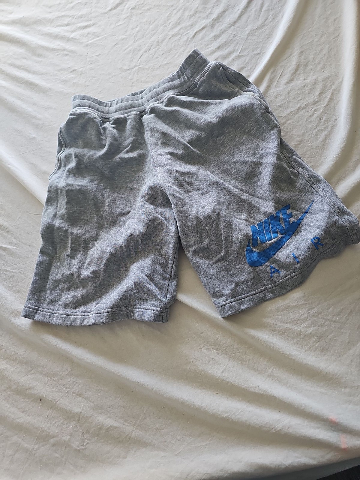 Nike Air Youth Fleece Shorts Grey Blue XL 13-15 Yrs 325 - Image 9