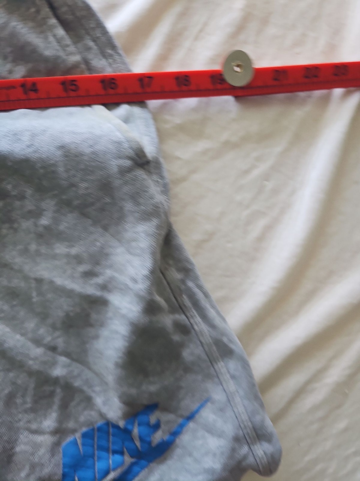 Nike Air Youth Fleece Shorts Grey Blue XL 13-15 Yrs 325 - Image 10