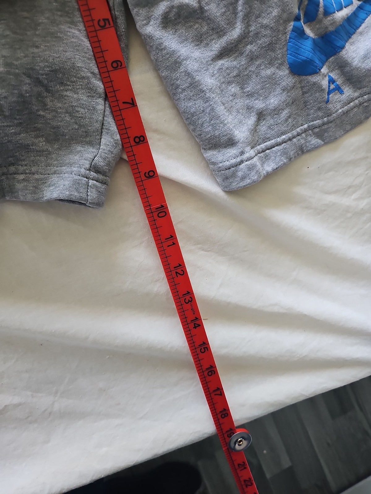 Nike Air Youth Fleece Shorts Grey Blue XL 13-15 Yrs 325 - Image 12