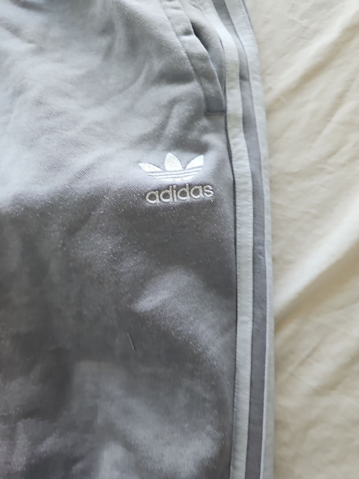 Adidas Originals Grey Trefoil Slim Fit Joggers Sweatpants 326 - Image 8