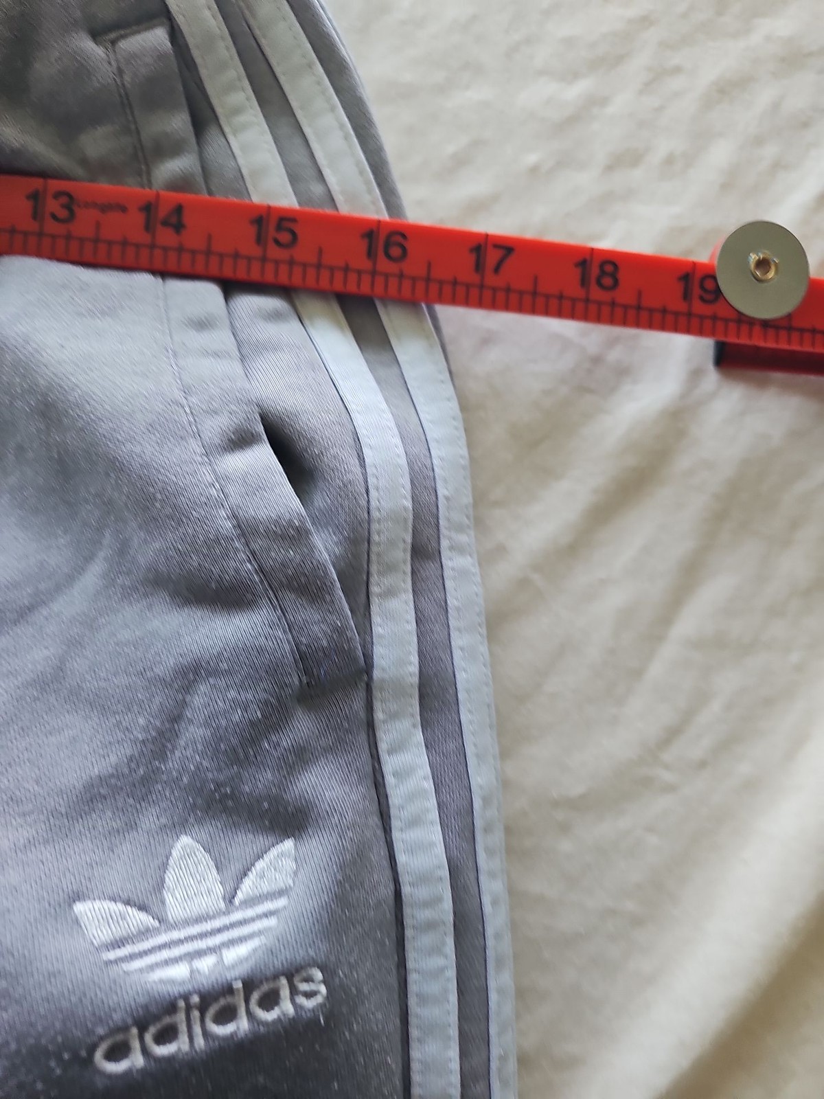 Adidas Originals Grey Trefoil Slim Fit Joggers Sweatpants 326 - Image 11
