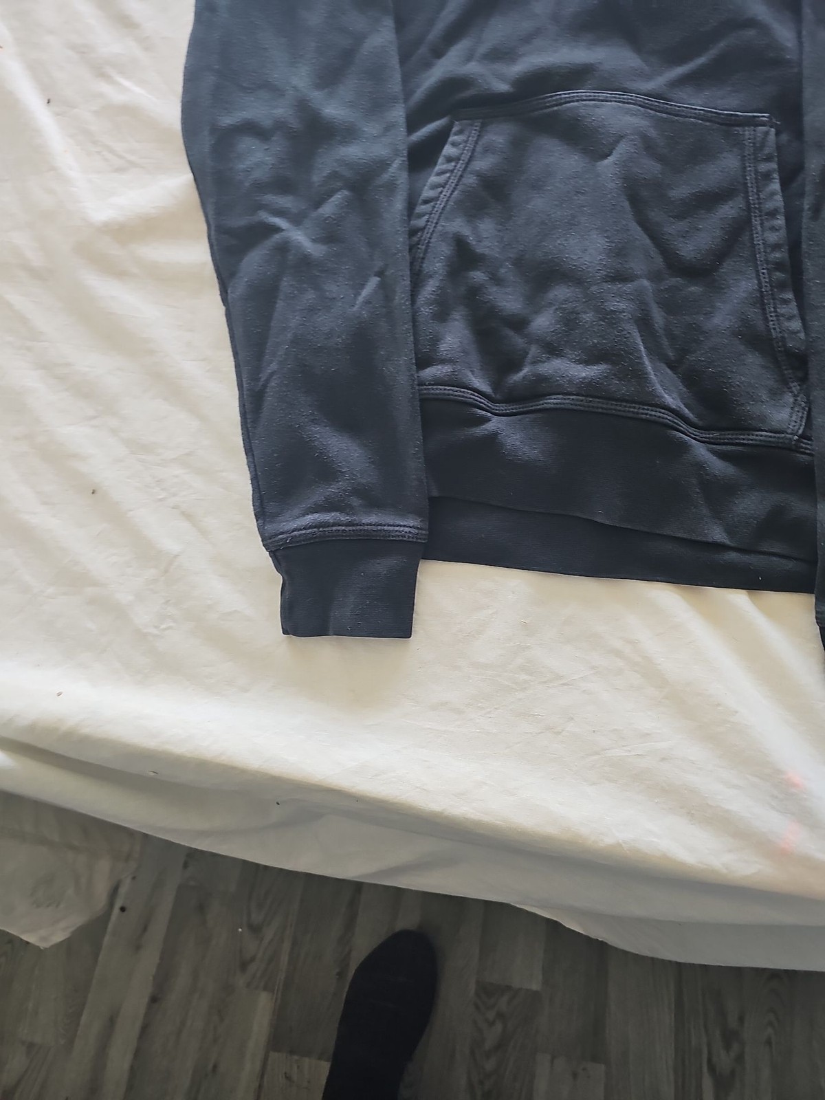 Classic Nike Sportswear Black Pullover Hoodie with Swoosh Logo 327 - Image 8