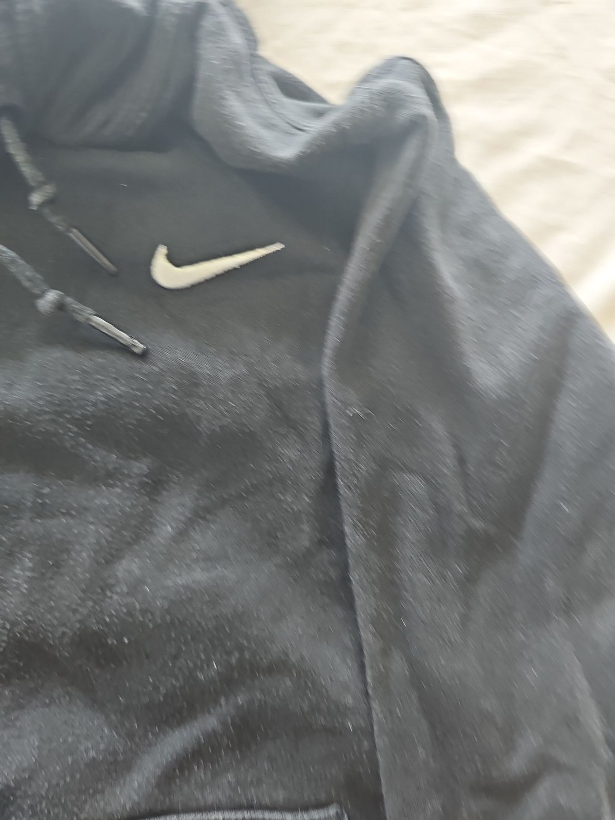 Classic Nike Sportswear Black Pullover Hoodie with Swoosh Logo 327 - Image 10