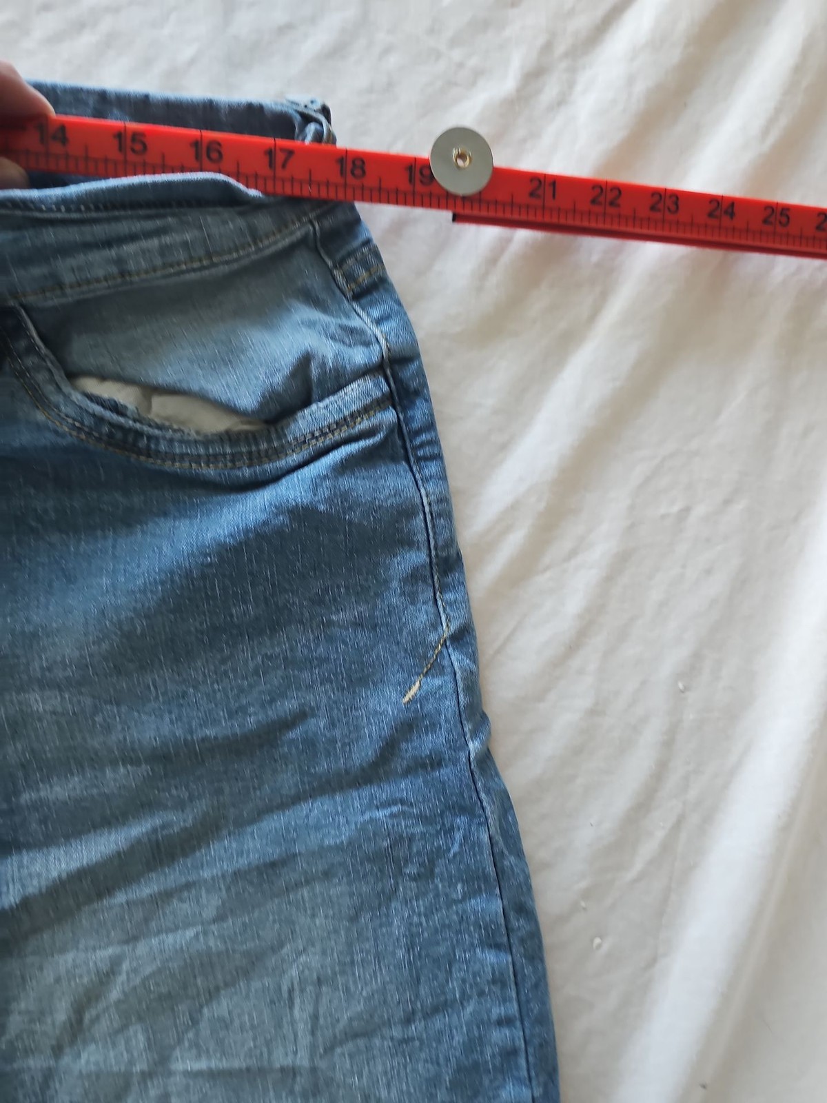 Taco Jeans Men's Light Wash Distressed Denim Shorts Size 46 354 - Image 11