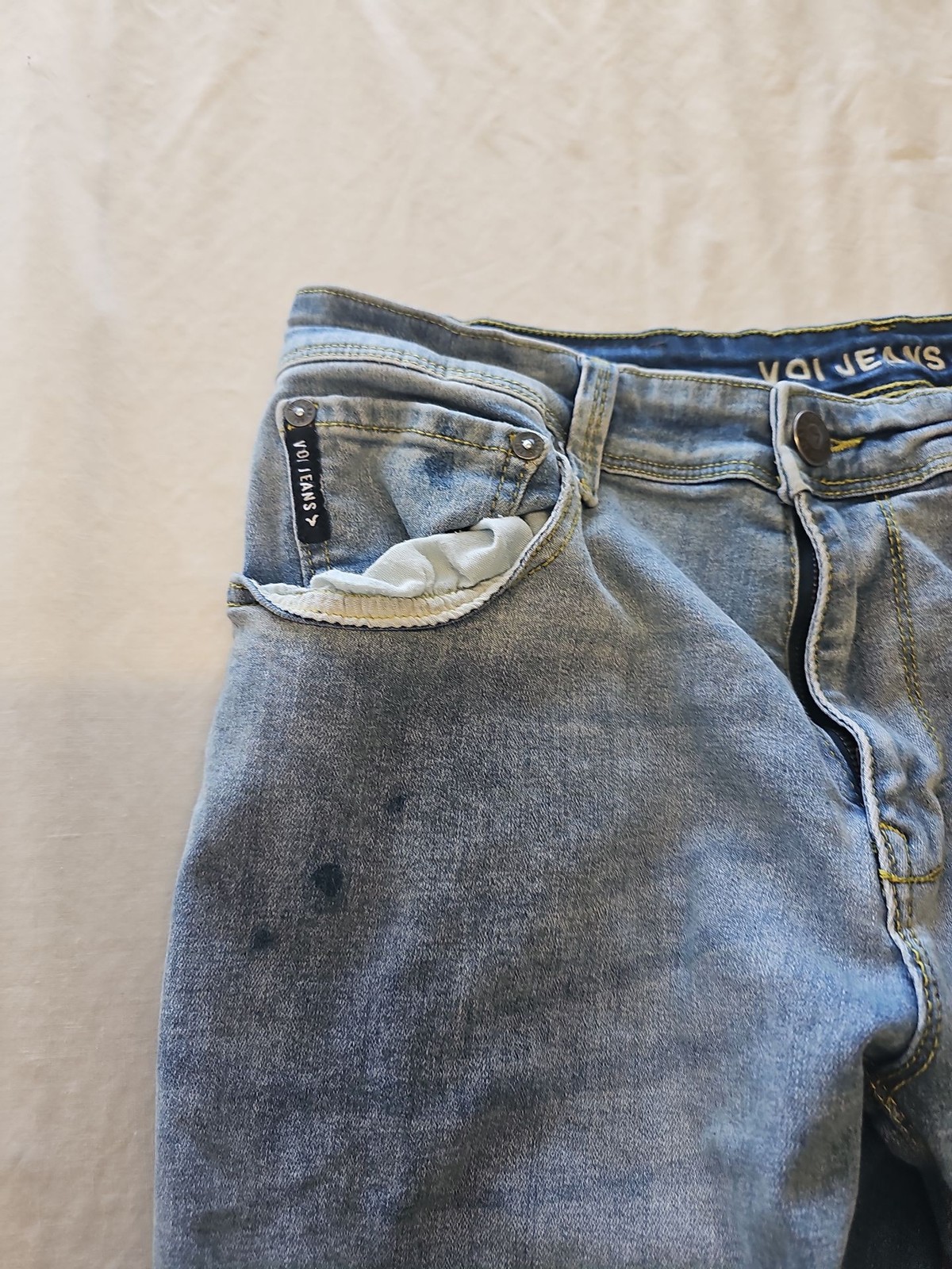 Voi Jeans Co Light Wash Slim Fit Denim Jeans  431