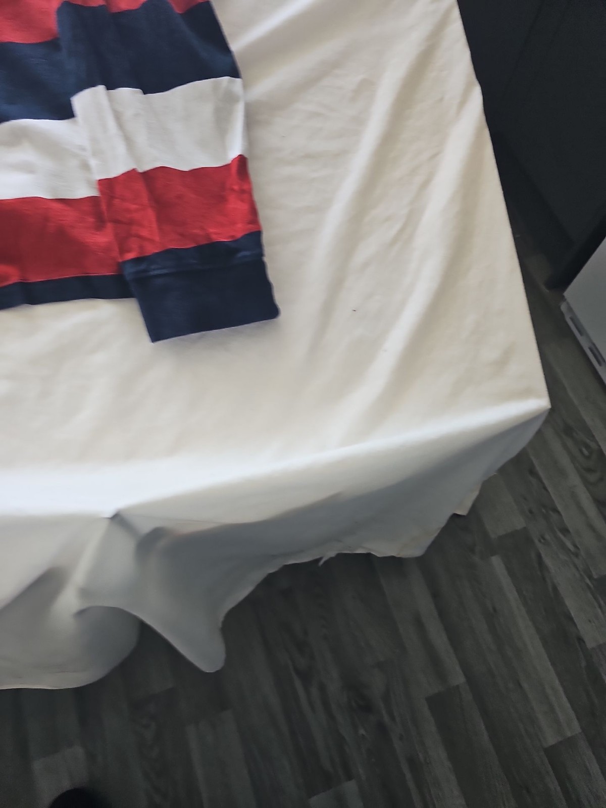 Vintage Striped Long Sleeve Rugby Shirt Red White and Blue 310 - Image 9