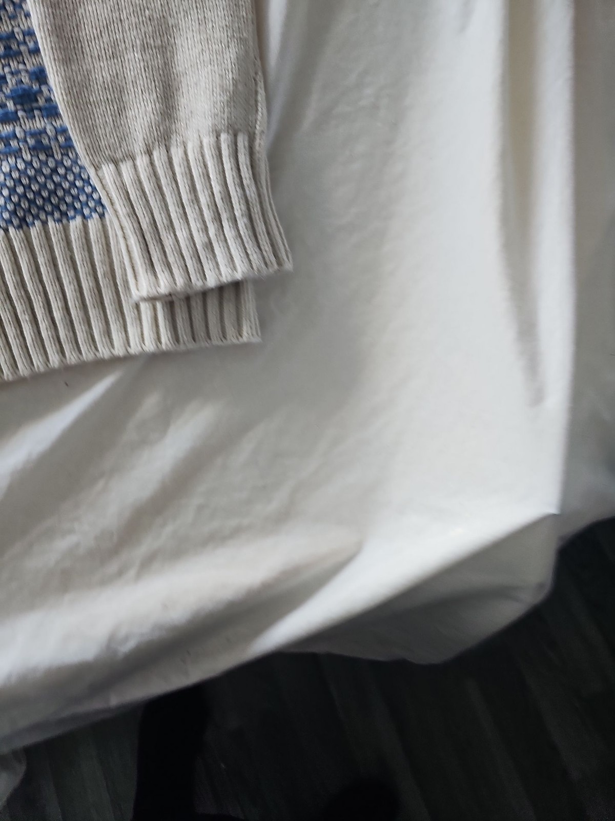 Per Una Cream and Blue Fair Isle Knit Jumper 353 - Image 9