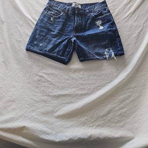 Aéropostale Distressed Denim Shorts Dark Wash Vintage Style  346