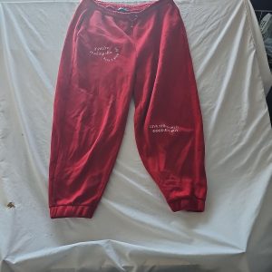 Primark Red Graphic Sweatpants Good Energy XL 298