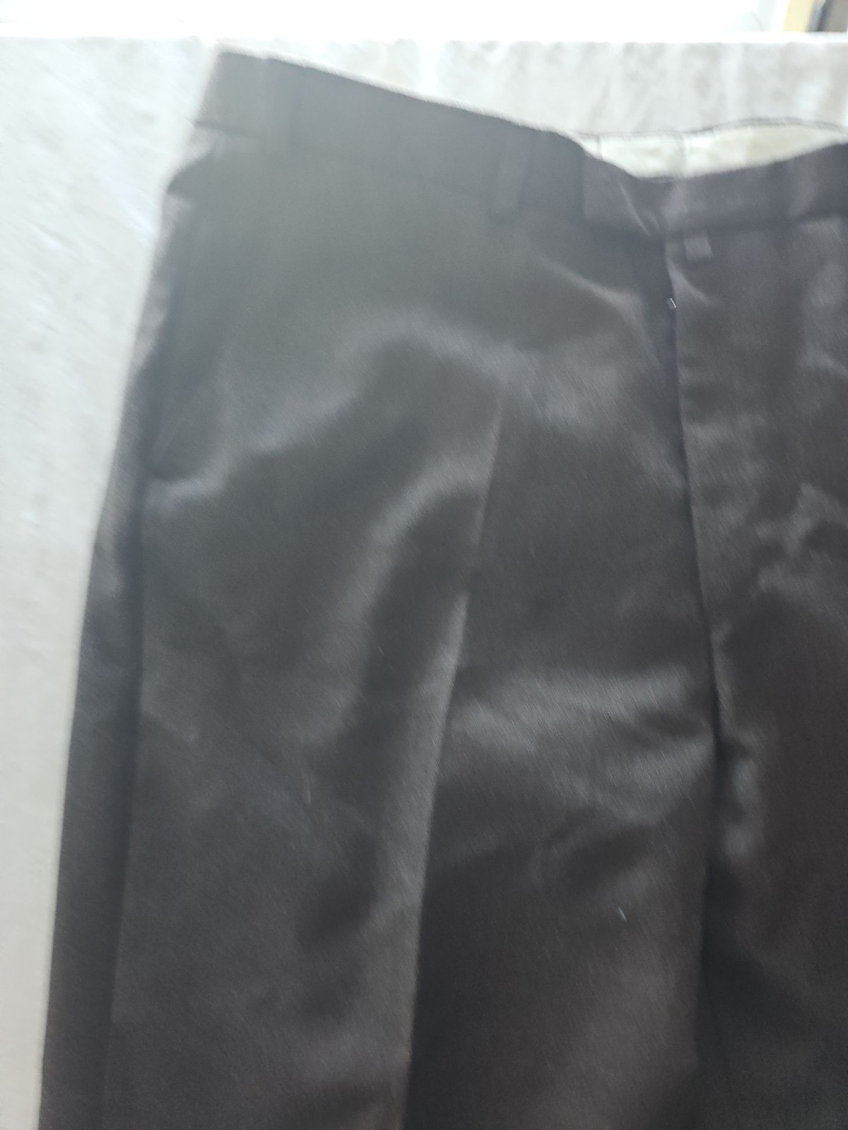 Vintage Black Formal Trousers 38L Mens Dress Pants 290 - Image 8