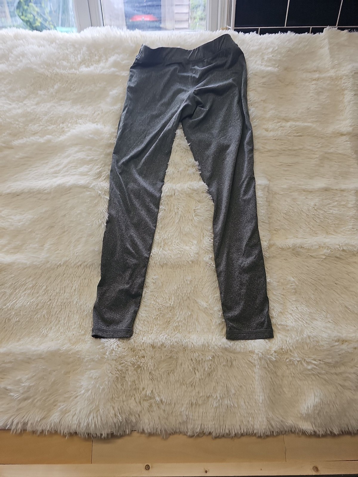 Women's Charcoal Grey High-Waisted Athletic Leggings