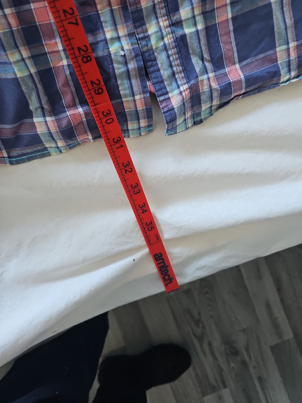 F&F Men's Blue Plaid Short Sleeve Casual Shirt XXL 288 - Image 9