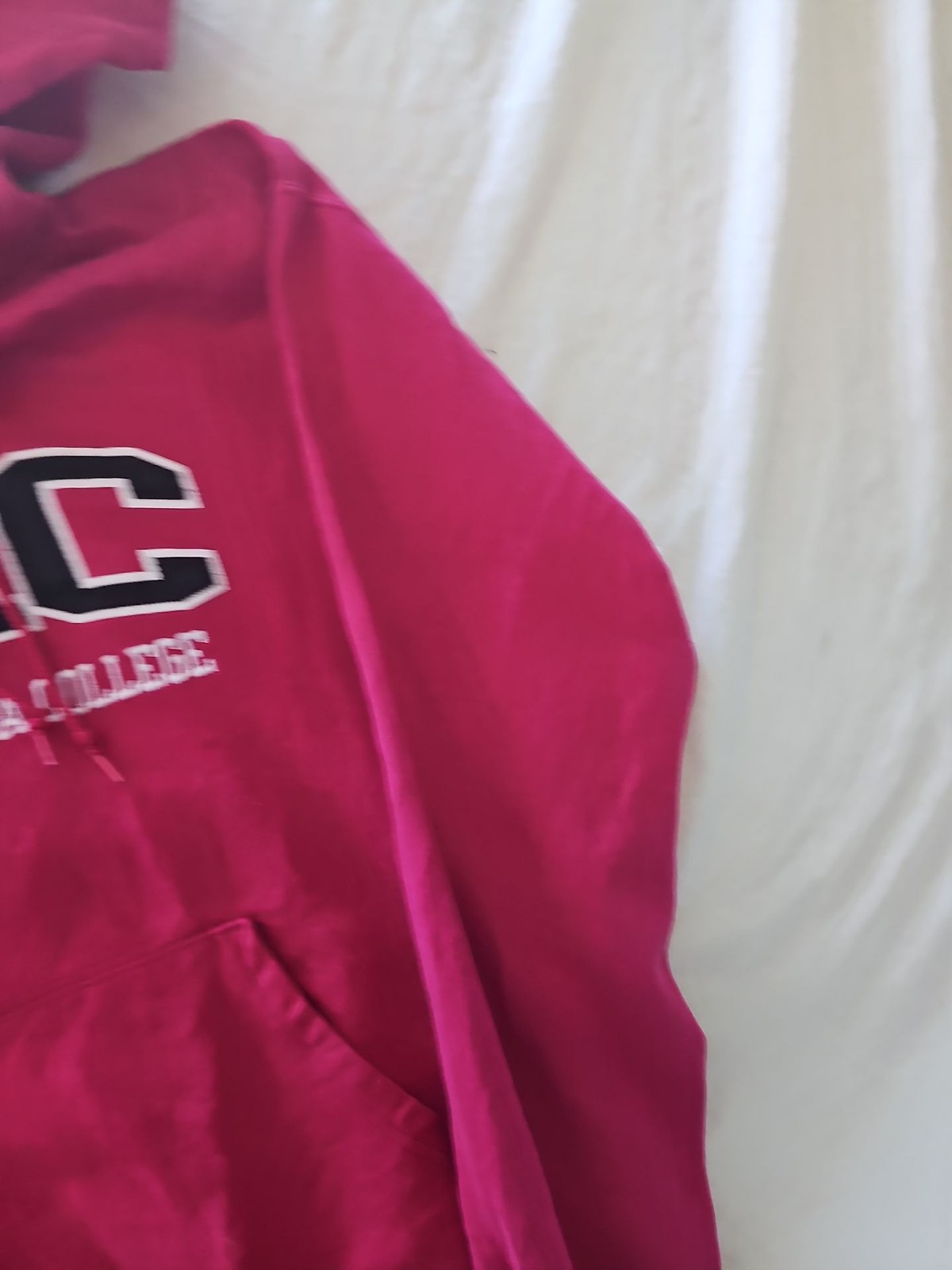 Champion Central Arizona College Hoodie Magenta Medium 285 - Image 10