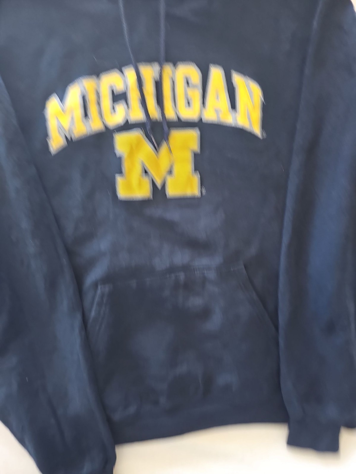 Vintage Champion Michigan Wolverines Navy Hoodie size us m  275