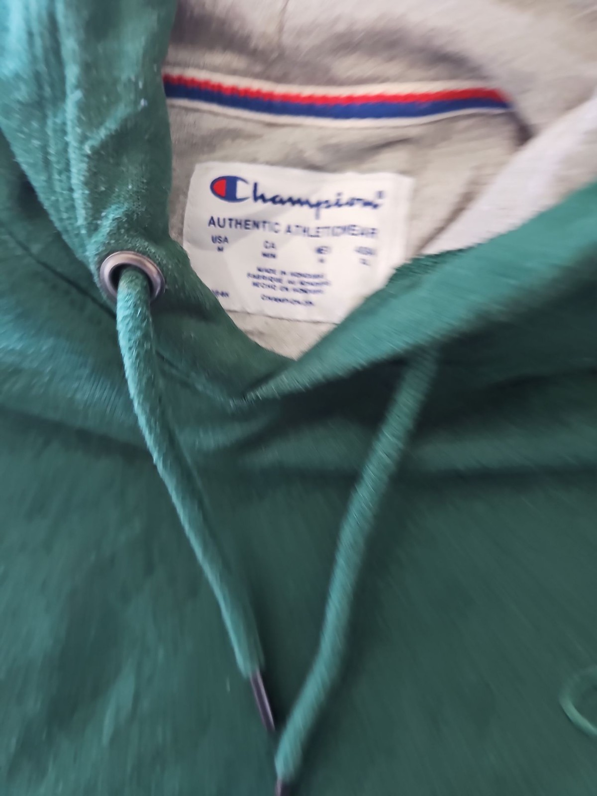 Vintage-Style Champion Authentic Athleticwear Forest Green Hoodie size us m 276 - Image 8