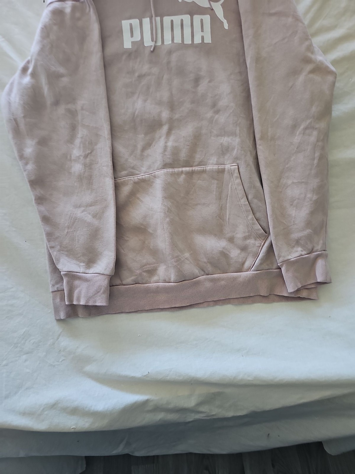PUMA Women's Essentials Logo Hoodie in Mauve Pink u.s small 278 - Image 8