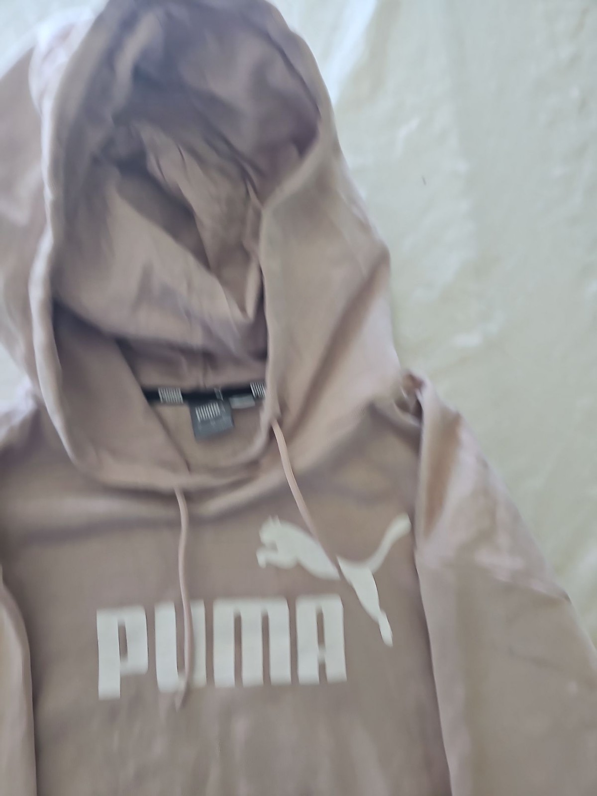 PUMA Women's Essentials Logo Hoodie in Mauve Pink u.s small 278 - Image 9