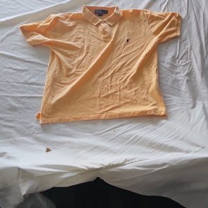 Vintage Polo Ralph Lauren Peach Pique Polo Shirt - Size L A436