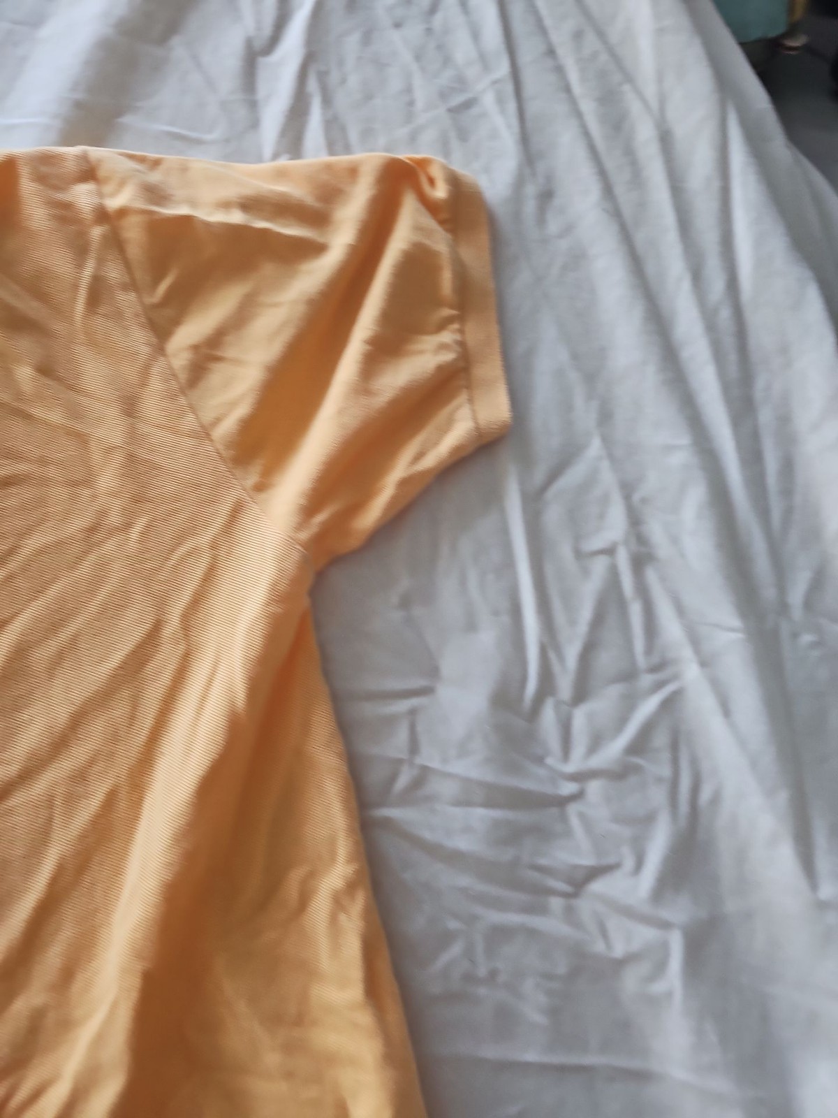 Vintage Polo Ralph Lauren Peach Pique Polo Shirt - Size L A436 - Image 5