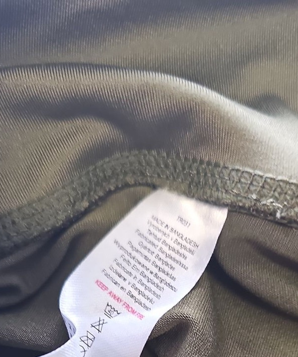 Be Defiant Activewear Olive Green Performance Leggings approx uk10 P755 - Image 9