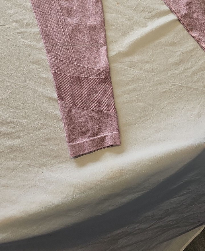 USA Pro Seamless High-Waisted Marl Leggings in Dusty Pink Uk18 727 - Image 11