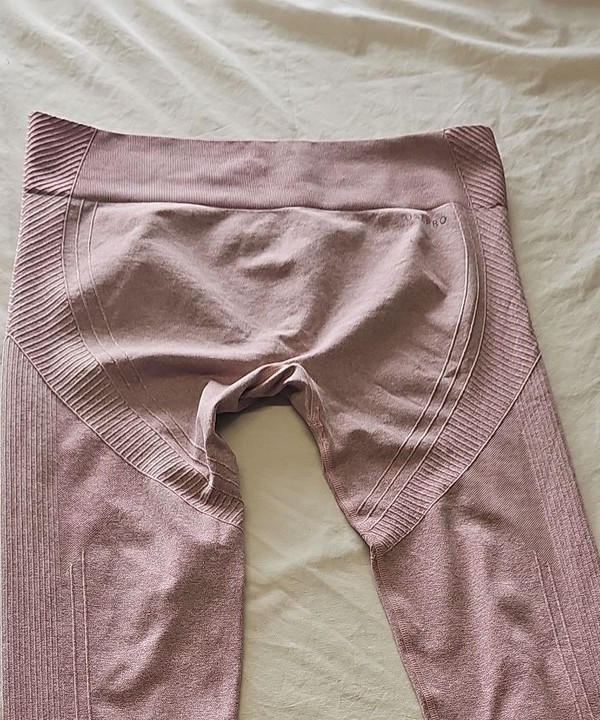 USA Pro Seamless High-Waisted Marl Leggings in Dusty Pink Uk18 727 - Image 6
