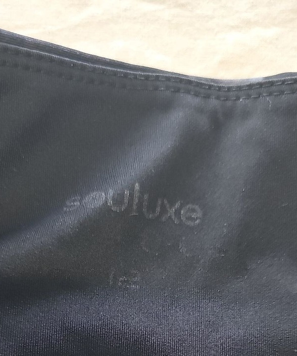 Souluxe Black Smoke Abstract Print High-Waisted Gym Leggings 12 O738 - Image 8