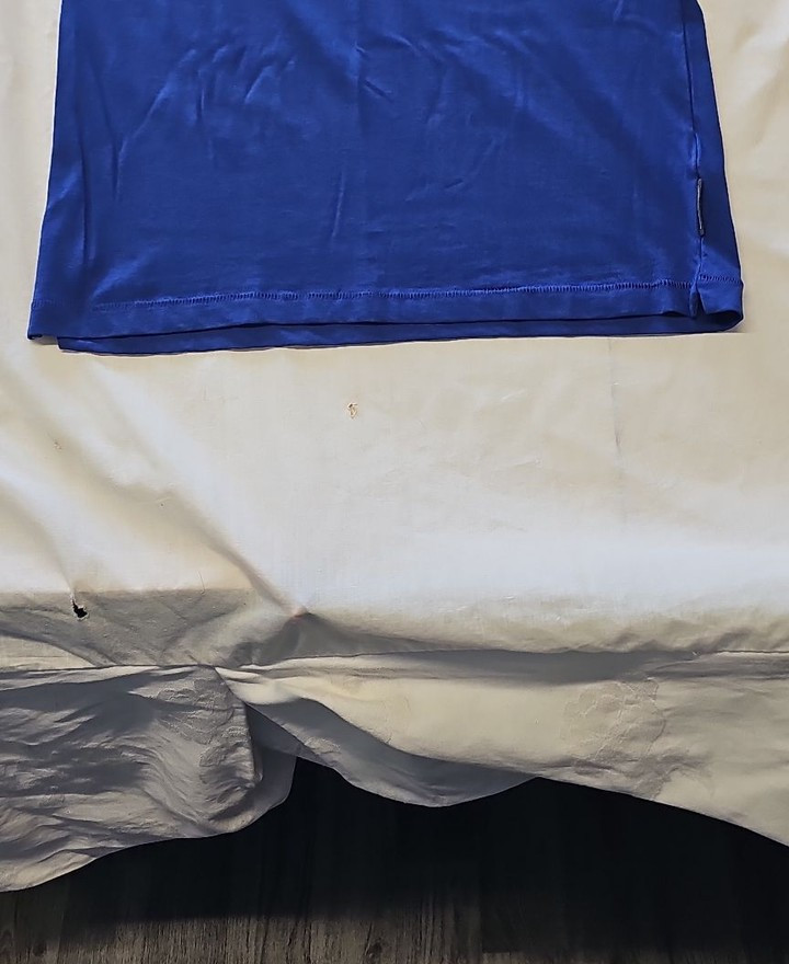 French Connection Men's Cobalt Blue Pocket T-Shirt M Q772 - Image 8