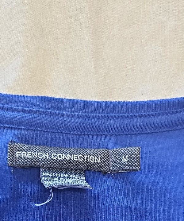 French Connection Men's Cobalt Blue Pocket T-Shirt M Q772 - Image 9