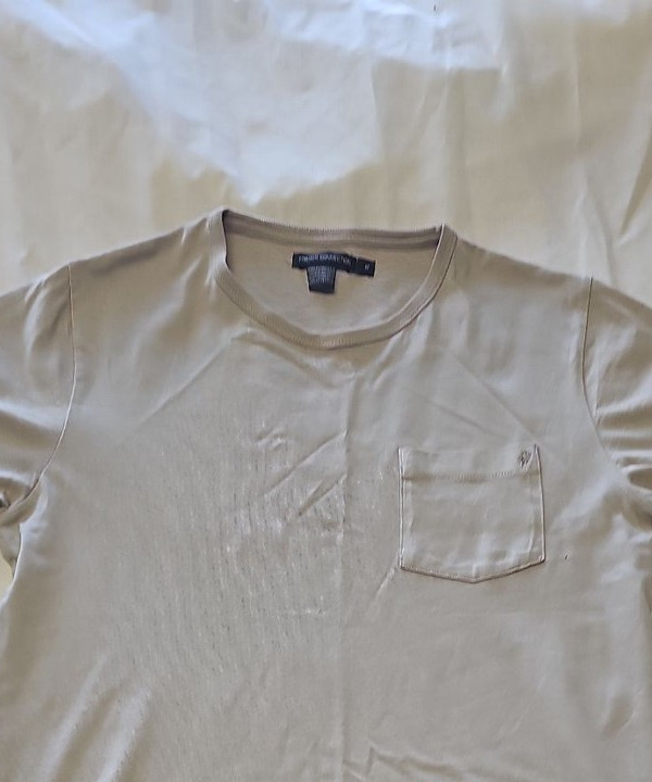 French Connection Men's Beige Pocket T-Shirt Size M Q769 - Image 7