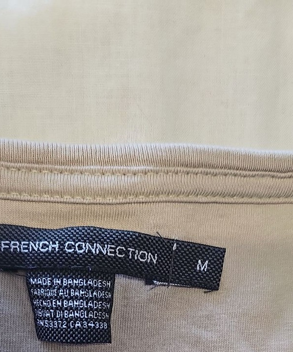 French Connection Men's Beige Pocket T-Shirt Size M Q769 - Image 9