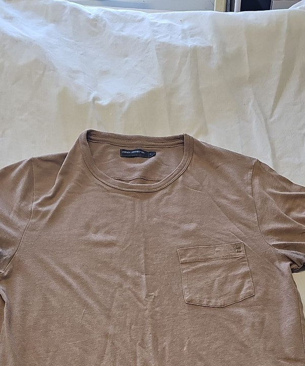 French Connection Men's Tan Pocket T-Shirt Q767 - Image 6