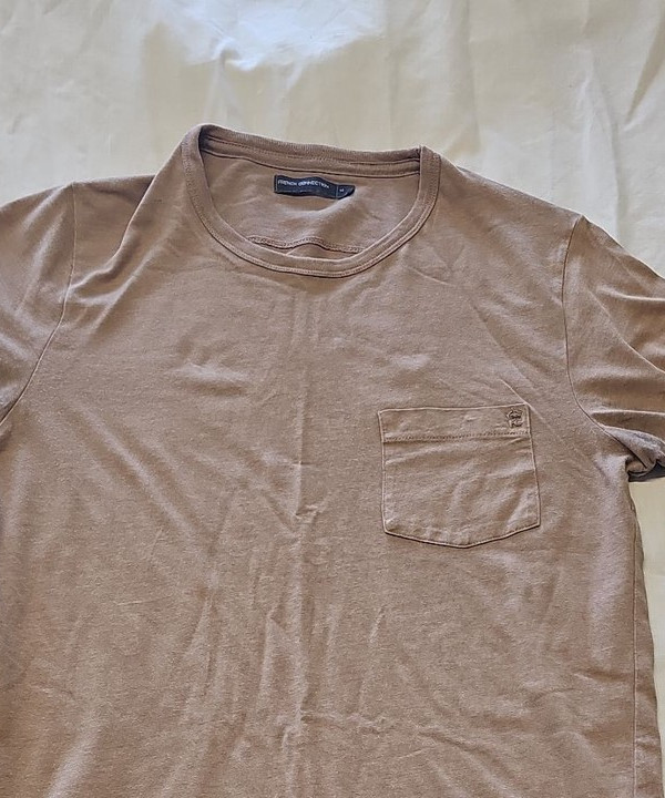 French Connection Men's Tan Pocket T-Shirt Q767 - Image 10