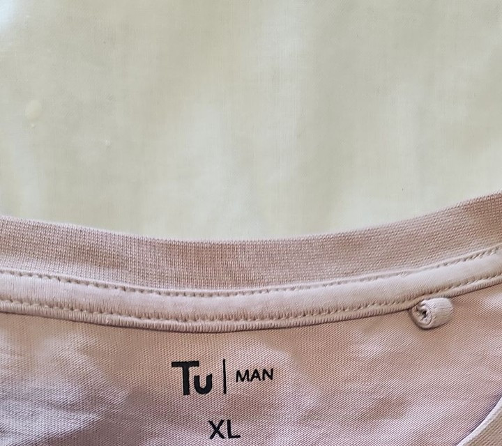Tu Man Relaxed Fit Dusky Pink Pocket T-Shirt XL Q780 - Image 8
