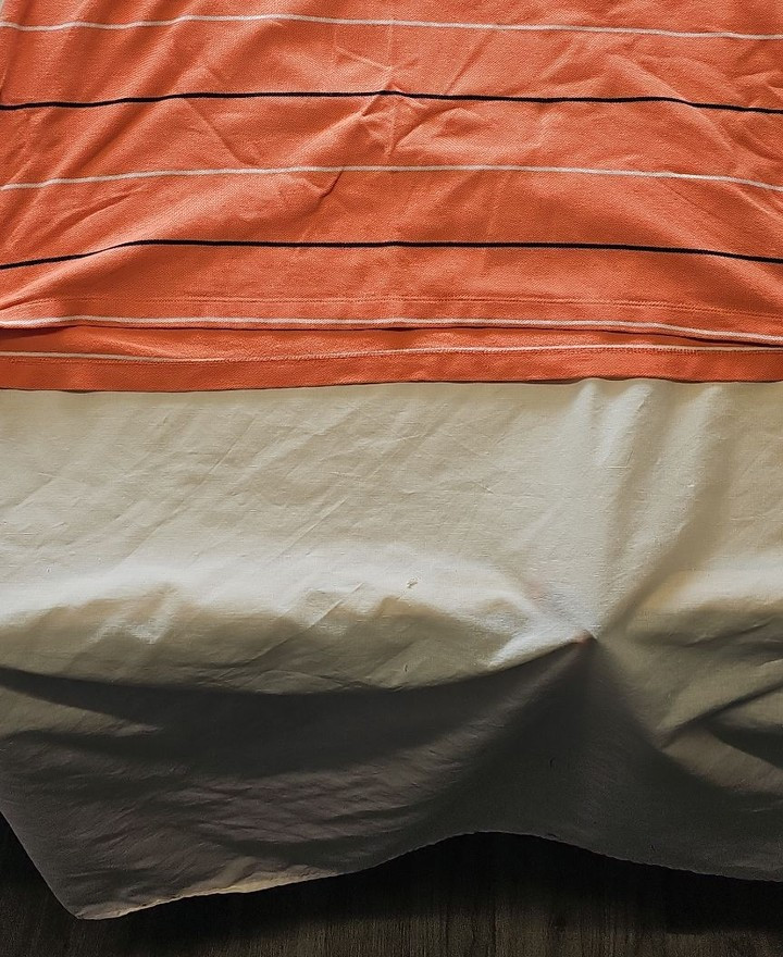 Nautica True Deck Shirt Striped Polo XL Orange xl R784 - Image 8