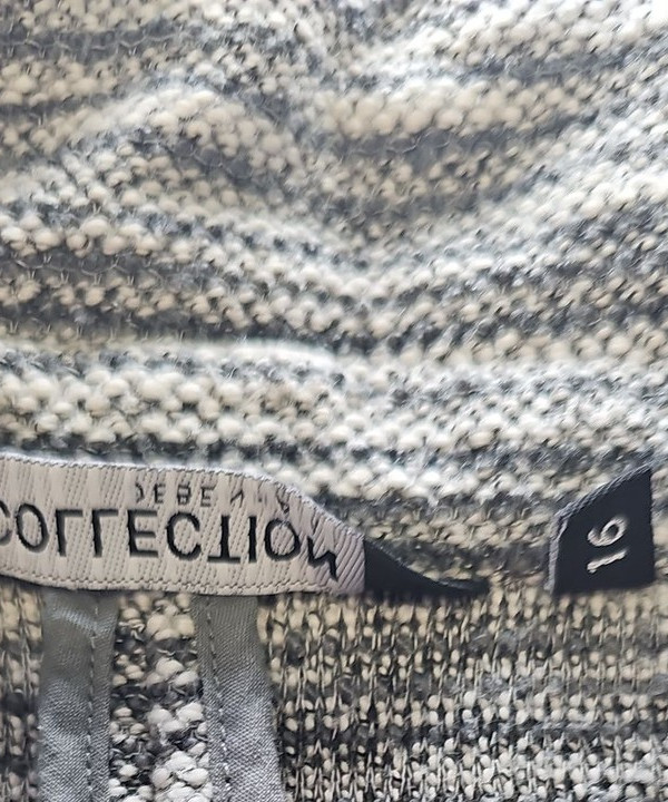 Debenhams The Collection Grey Textured Open Front Cardigan uk16 R787 - Image 9